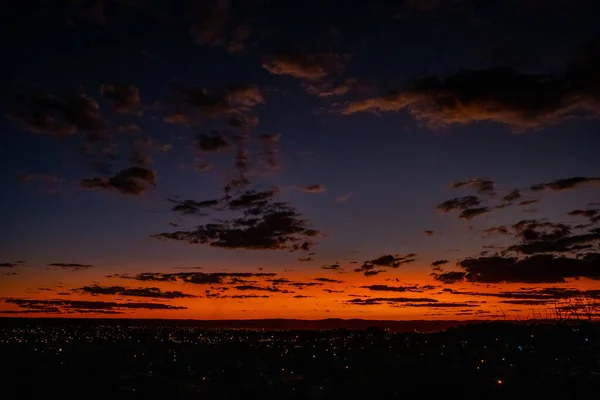 Der Namibische Sonnenuntergang Ist Jede Nacht Anders — Stockfoto