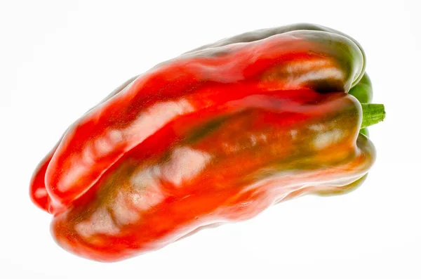 Velké Plody Sladké Papriky Izolované Bílém Pozadí Studio Photo — Stock fotografie