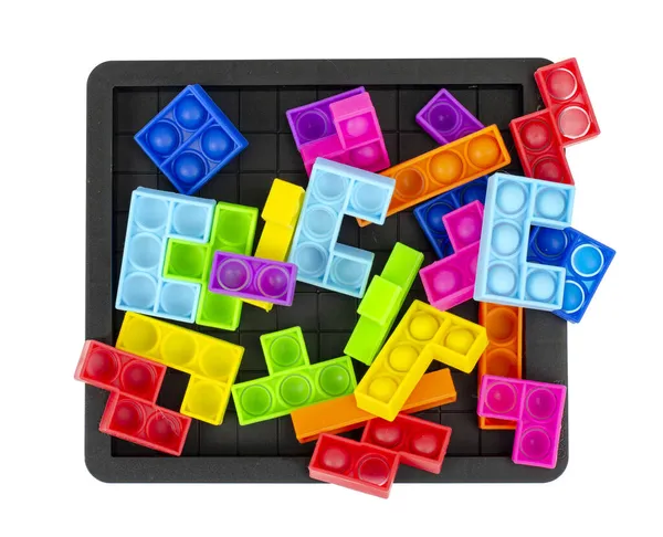 Puzzle Egyszerű Gödröcske Nyissa Divatos Modern Stressz Játék Gyerekeknek Felnőtteknek — Stock Fotó