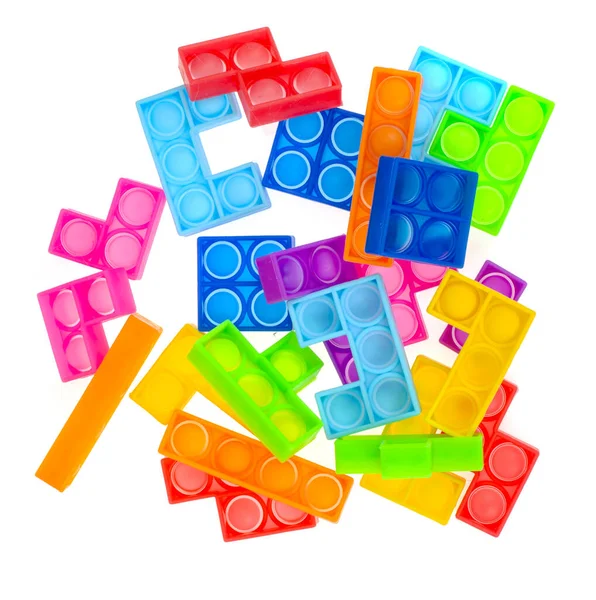 Puzzle Einfache Grübchen Pop Modernes Stress Spielzeug Für Kinder Und — Stockfoto