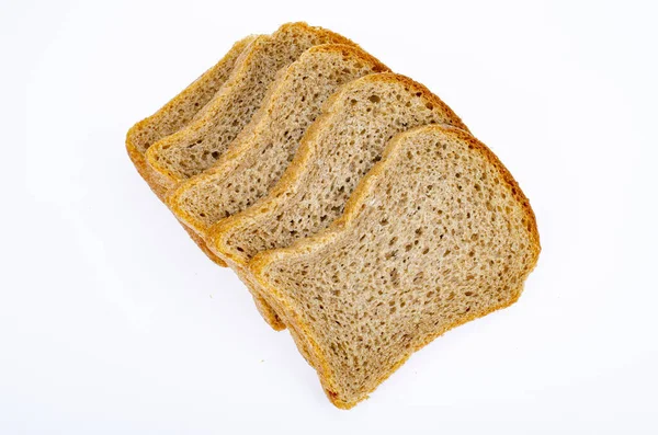 Ψωμί Σχήμα Τετραγώνου Υγιεινή Τροφή Φωτογραφία — Φωτογραφία Αρχείου