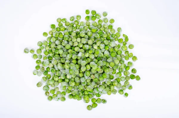 Frozen Green Peas Preservation Vitamins Vegetables Photo — Stock Photo, Image