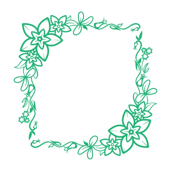 Vector Background Floral Corner Ornament — Stok Vektör