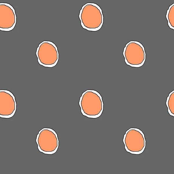 Геометрический Бесшовный Рисунок Повторяющиеся Абстрактные Круги Фигура Кораллах Белый Сером — стоковое фото