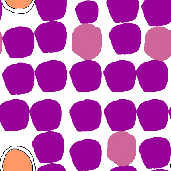 Бесшовный Повторяющийся Узор Абстрактными Геометрическими Фигурами Фиолетовых Сиреневых Коралловых Цветах — стоковое фото