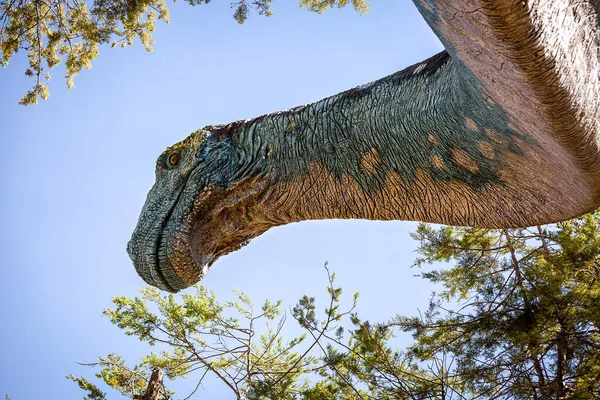 Dinosauří Hlava Dinosauří Park Sucre Bolívie — Stock fotografie