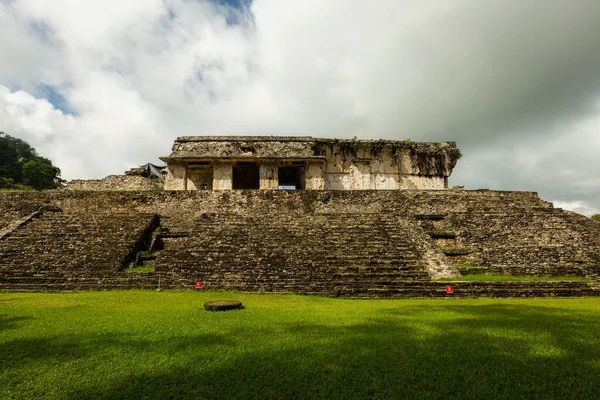 Ruinas Del Palacio Maya Sitio Palenque México — Foto de Stock