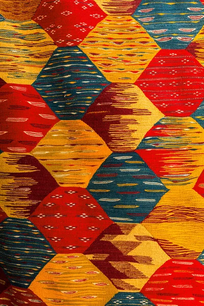 Moroccan Patterns Moroccan Carpet Market Marrakesh — Stock Photo, Image