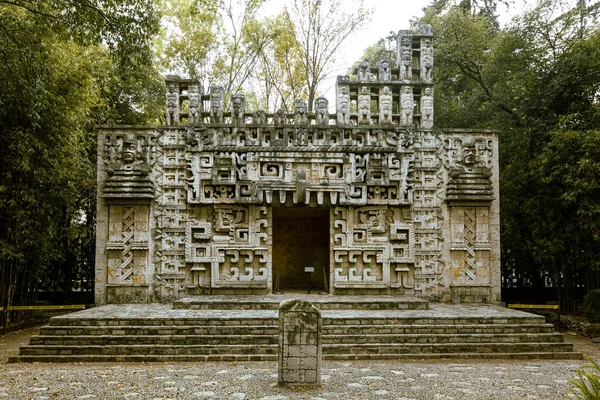 Reconstrucción Templo Maya Dentro Del Museo Antropología — Foto de Stock