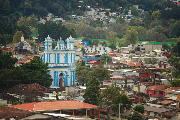 San Cristobal de la Casas şehri manzaralı. Meksika