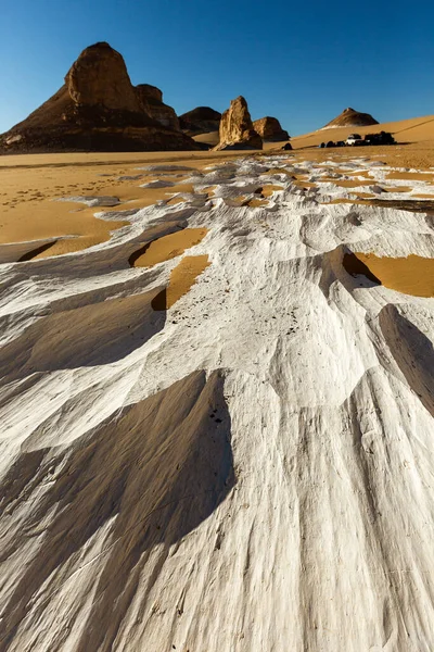 Чорно Біла Пустеля Єгипті Vertical Photo — стокове фото