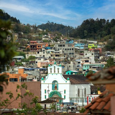 View of the city of San Juan Chamula in Mexico. clipart