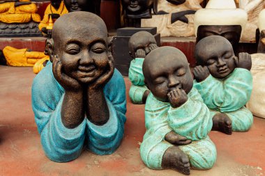 Endonezya Budist heykelleri. Satılık. Ubud. Bali.