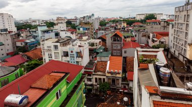 Hanoi şehrinin en iyi manzarası. Vietnam