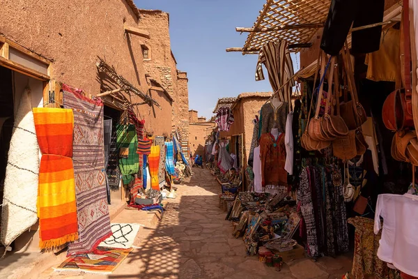 Παραδοσιακή Μαροκινή Αγορά Ουαρζαζάτε Μαρόκο — Φωτογραφία Αρχείου