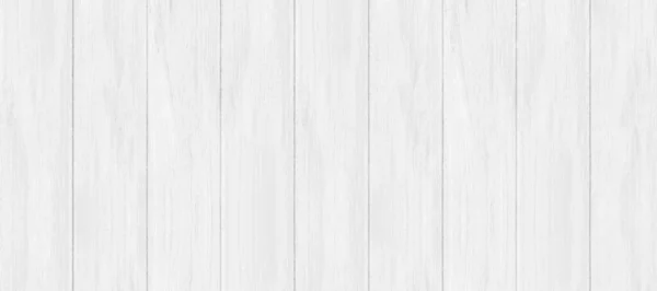 Fondo de banner de textura de color gris blanco madera. Luz de superficie limpia de la vista superior de la mesa. Patrones naturales para obras de arte de diseño e interiores o exteriores. Grunge viejo patrón de pared de tablero de madera blanca —  Fotos de Stock