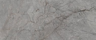 Gri mermer desenli arka plan pankartı üst görünümü. Yüksek çözünürlüklü doğal taş döşeme. Lüks soyut modeller. Pankart, duvar kağıdı, ambalaj tasarımı şablonu için mermer tasarımı