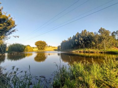 lagoa de agua cristalina 