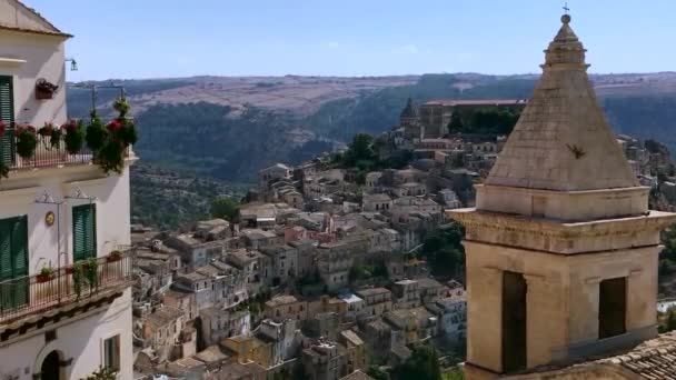 Uma Vista Cidade Matera Sudeste Itália — Vídeo de Stock