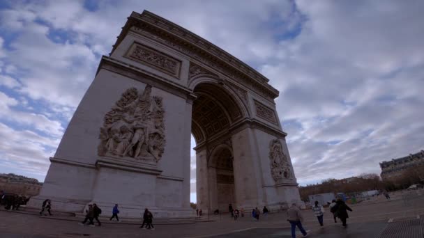 Παρίσι Γαλλία 2019Το Arc Triomphe Στο Παρίσι — Αρχείο Βίντεο