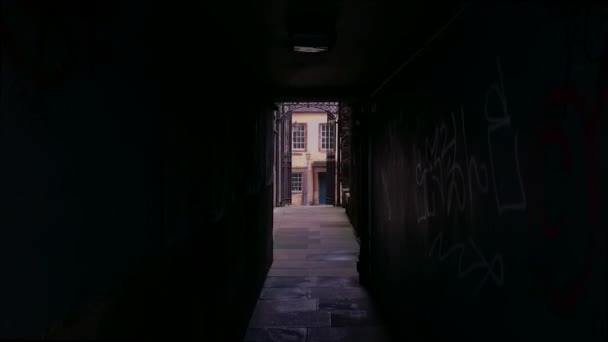 Een Geheime Doorgang Edinburgh — Stockvideo