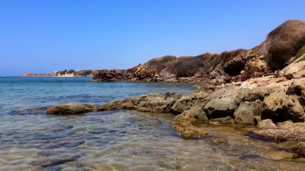 Pouco Costa Siciliana Dia Ensolarado Verão — Vídeo de Stock