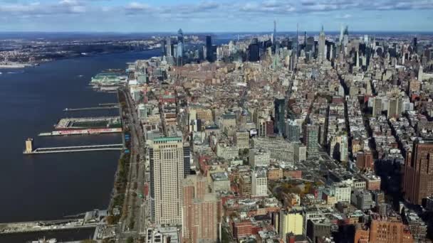 Time Lapse Dell Upper West Side Manhattan Dall Alto — Video Stock