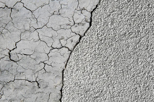 Dry Mud Cracked Ground Texture Drought Season Background Splitting Half — Stok fotoğraf