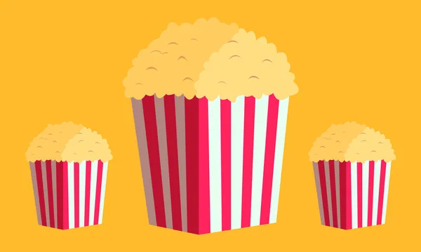 Popcorn Illustration Inspiration Til Reklame Mad Ikon – Stock-vektor