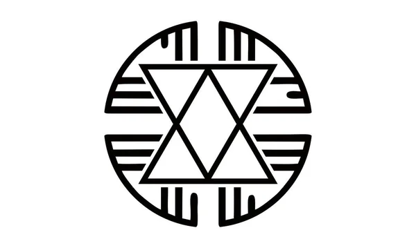 Modern Yahudi Simgesi Logolar Veya Simgeler Için Kullanılabilir — Stok Vektör