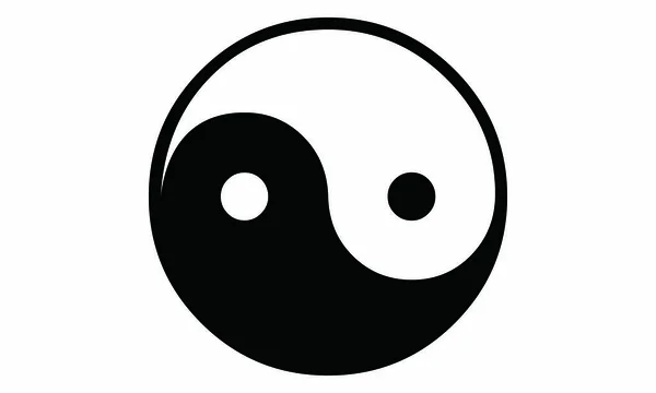 Ícones Ying Yang Podem Ser Usados Para Logotipos Símbolos Para — Vetor de Stock