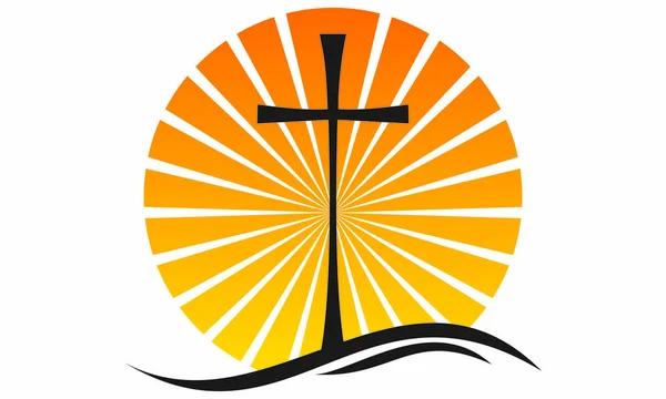 Logotipo Religioso Cristão Que Pode Ser Usado Para Logotipos Para Vetores De Stock Royalty-Free