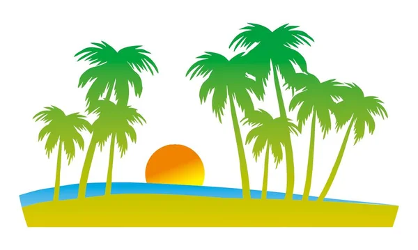 海滩标志 可用于标志和图标 免版税图库矢量图片
