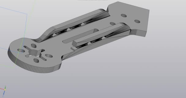 Modelado Piezas Quadrocopter Partes Grises Montaje Constructor — Vídeos de Stock