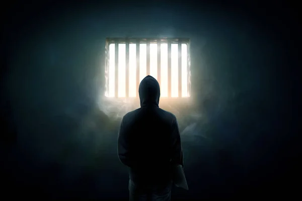 Hacker Celula Închisorii Render — Fotografie, imagine de stoc