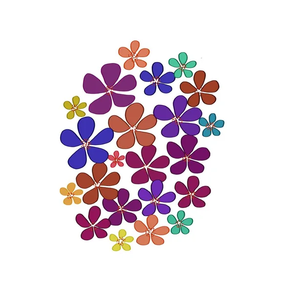 各种颜色的花冠 — 图库照片