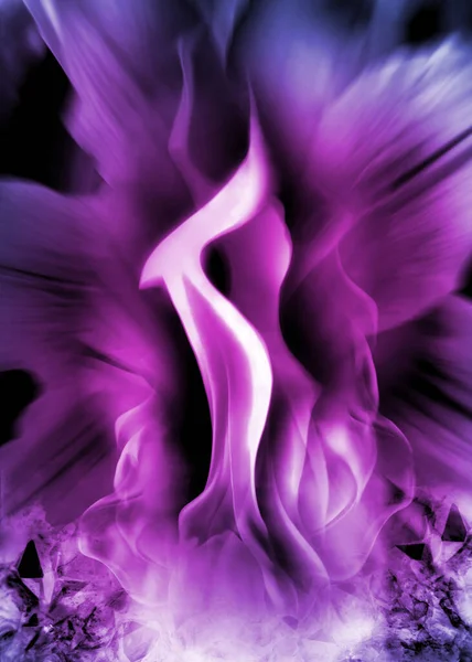 Flamme Violette Saint Germain Est Synonyme Énergie Divine Transformation Cette — Photo
