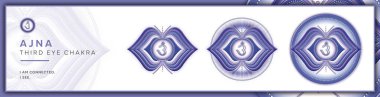 Çakra sembolleri, Üçüncü Göz Çakrası - AJNA - Sezgi, Berraklık, Meditasyon, Güven - 