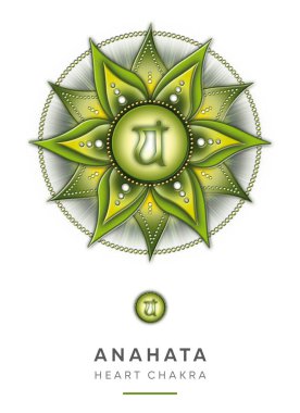 Çakra Sembolleri, Kalp Çakrası - ANAHATA - Kabul, Aşk, Şefkat, Samimiyet -