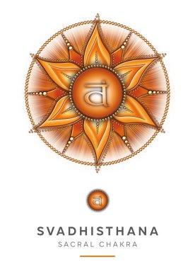 Çakra Sembolleri, Sacral Çakra - SVADHISTHANA - Duygusallık, Cinsellik, Zevk, Sosyallik - 