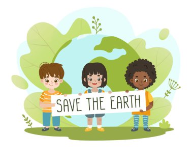 Çeşitli çocukların elinde 