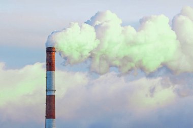 city chimneys emit a lot of harmful substances along with the smoke