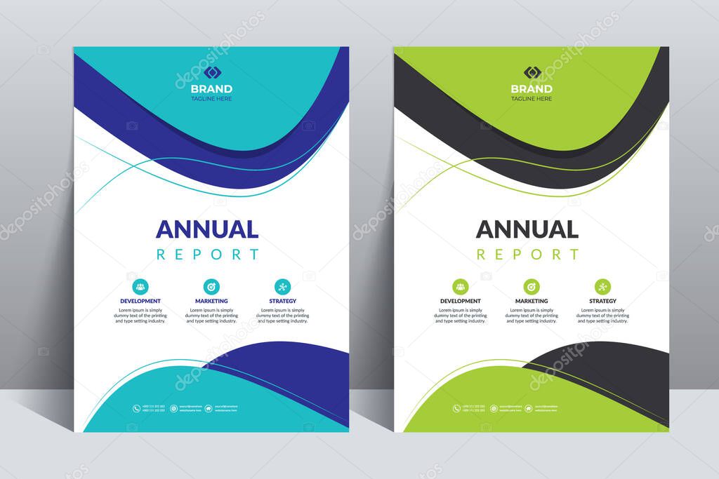 The Modern Annual Report Catalog Cover Design Template Adept to the flyer, brochure, catalog, magazine, cover, booklet, presentation, website, banner, etc. Project.