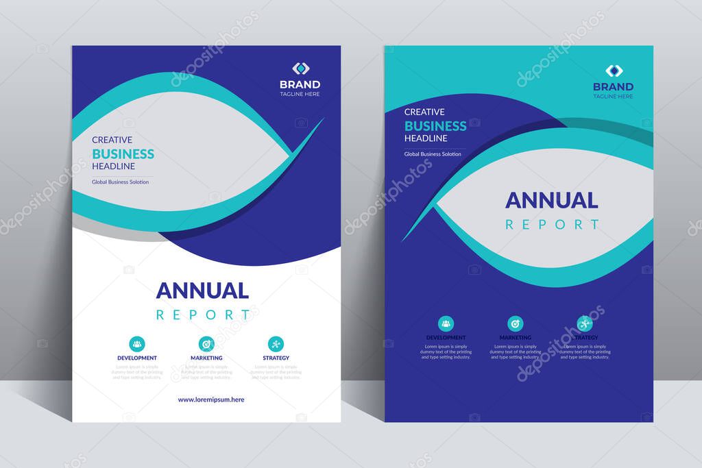 The Modern Annual Report Catalog Cover Design Template Adept to the flyer, brochure, catalog, magazine, cover, booklet, presentation, website, banner, etc. Project.