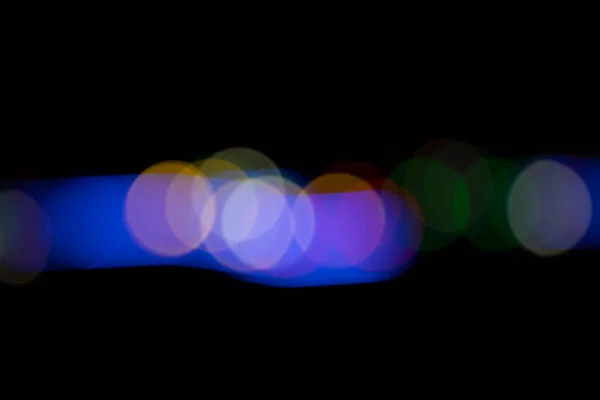 Schwarzer Hintergrund Mit Bunten Lichteffekten Hintergrund Mit Blur Bokeh Effekten — Stockfoto