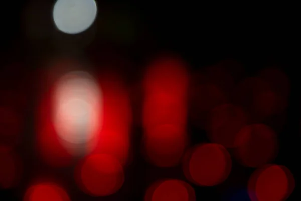Abstrakte Bokeh Lichteffekte Der Nacht Schwarzer Hintergrund Mit Bunten Lichteffekten — Stockfoto