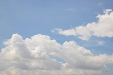 Beautiful Blue Sky With White Cloud Natural background view