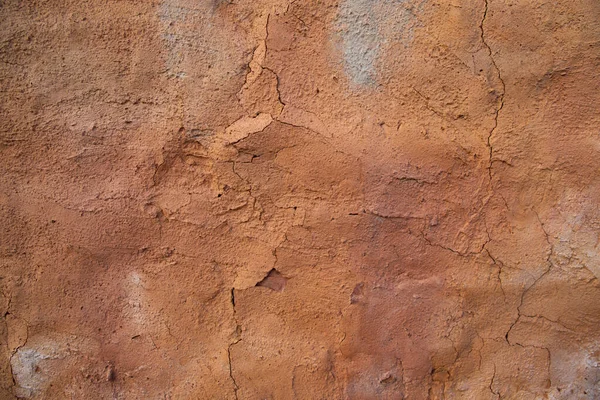 Texture Red Concrete Wall Cracks Scratches Can Used Background — Foto Stock