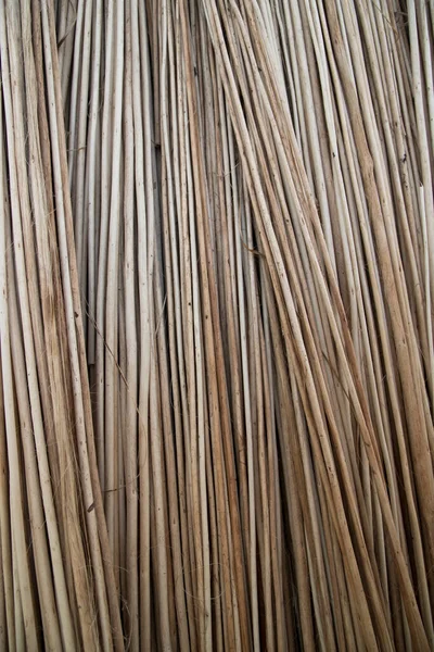 Rows Rows Brown Jute Sticks Texture Background Field — Stock fotografie