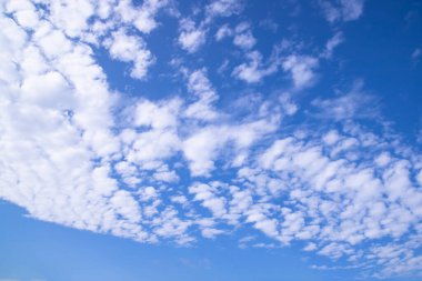 Beautiful Blue Sky With White Cloud Natural abstract background view